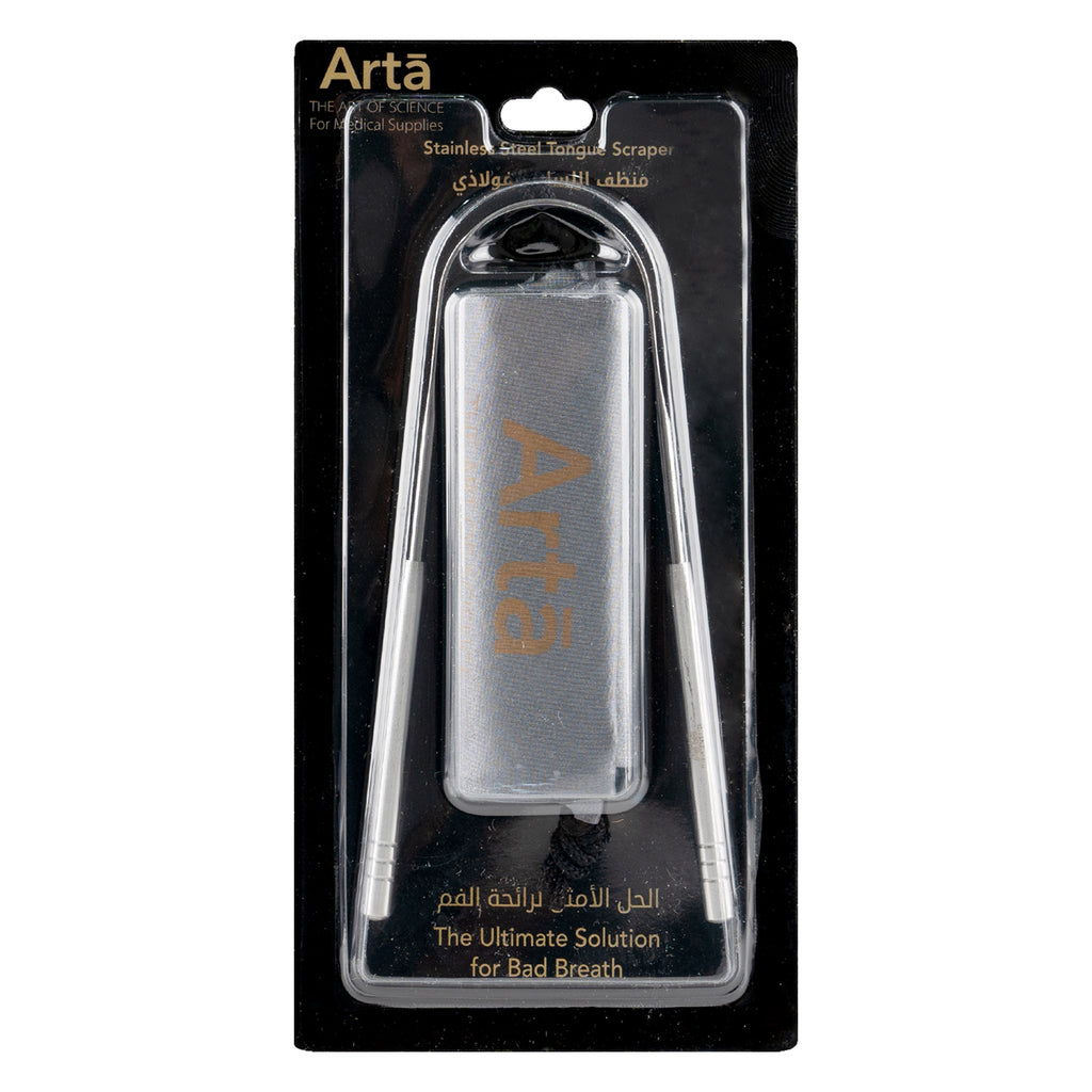 Arta Stainless Steel Tongue Scraper Bag
