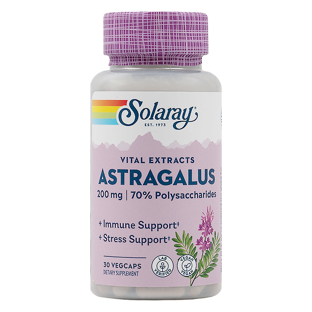 Solaray Astragalus 200mg 30Veg Capsules