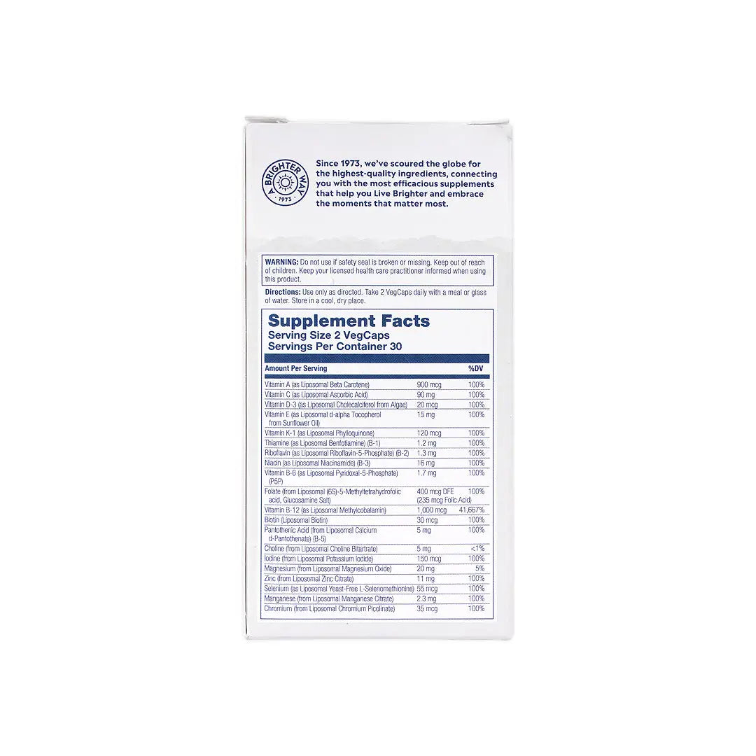 52184-Solaray liposomal MultiVitamin Men's 60 Vegcaps +6