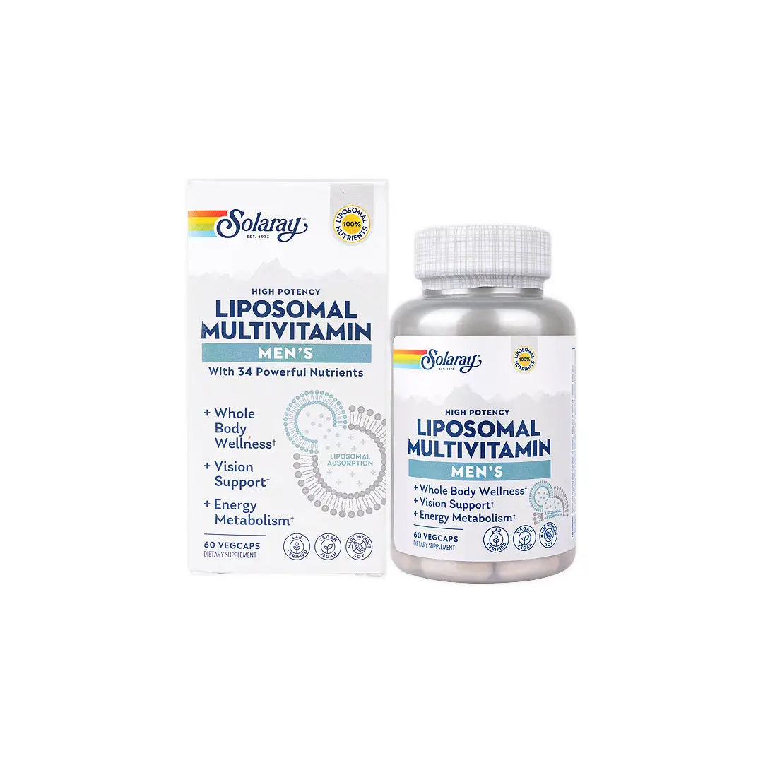 52184-Solaray liposomal MultiVitamin Men's 60 Vegcaps +1