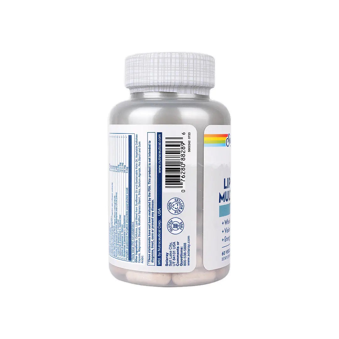 52184-Solaray liposomal MultiVitamin Men's 60 Vegcaps +3