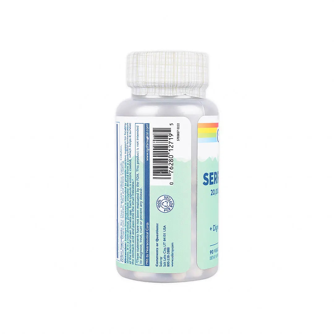 52185-Solaray Serrapeptase 10mg 90VegCaps +1