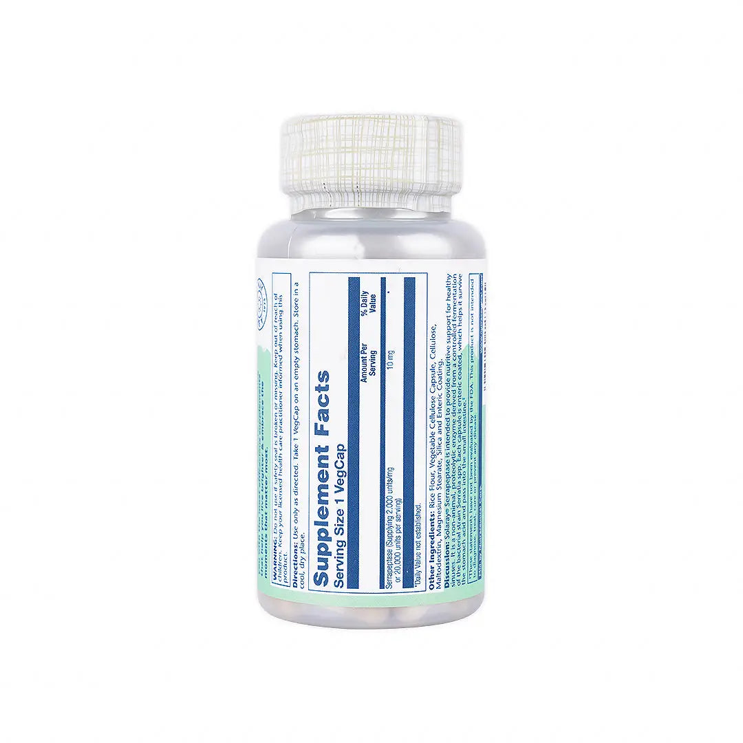 52185-Solaray Serrapeptase 10mg 90VegCaps +2