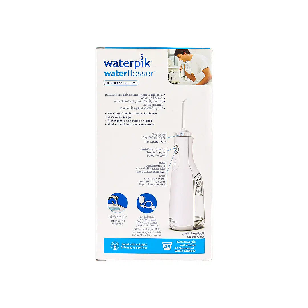 Waterpik Cordless Select Water Flosser White-WF 10ME010