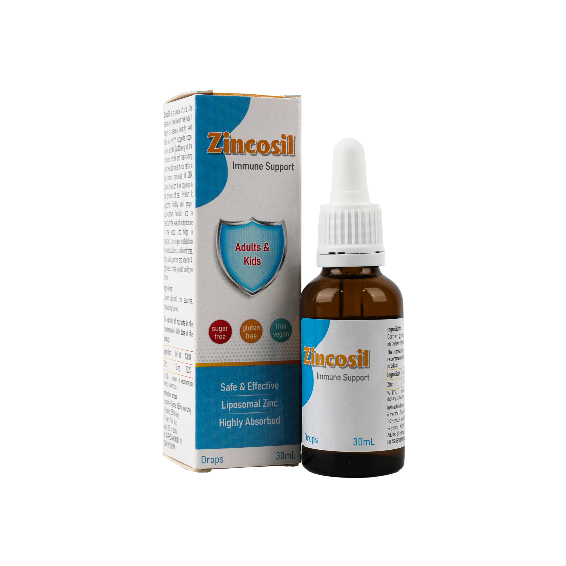 Zincosil Adults & Kids Drops 30ml