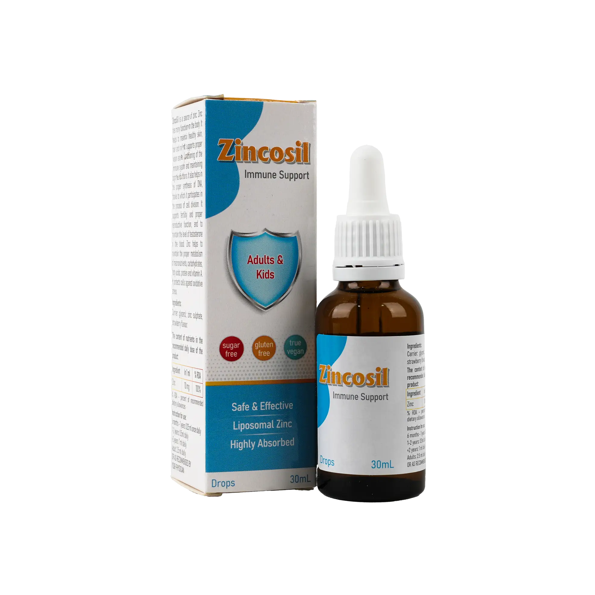 Zincosil Adults & Kids Drops 30ml