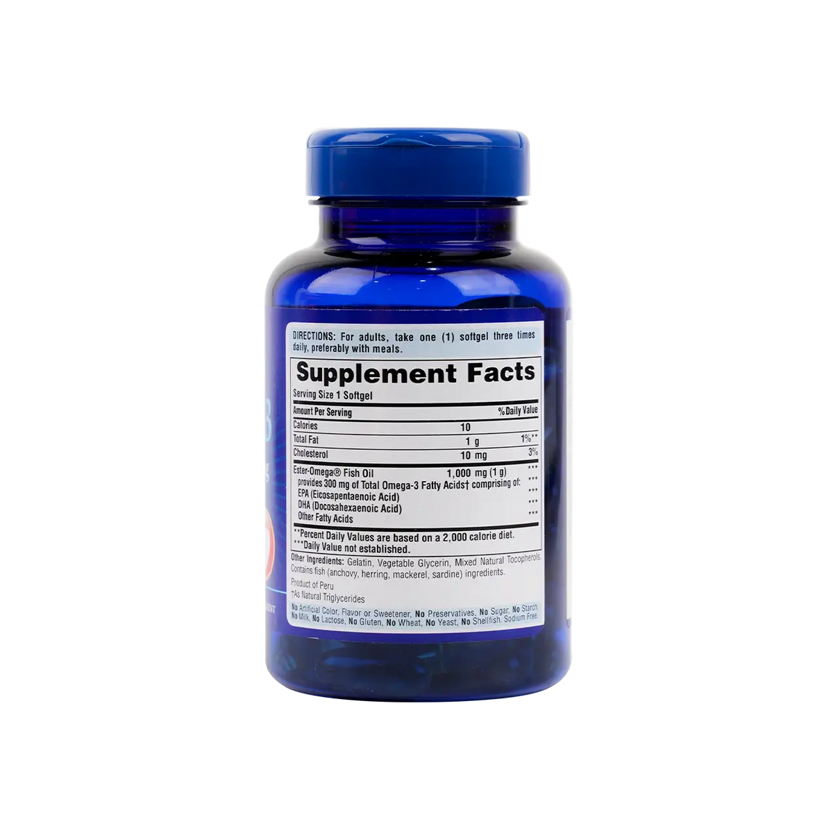 52206-Puritans Pride Omega-3 Fish Oil 1000mg 100 Softgels +1