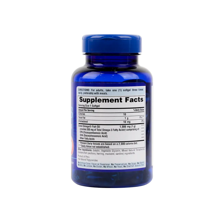 52206-Puritans Pride Omega-3 Fish Oil 1000mg 100 Softgels +1