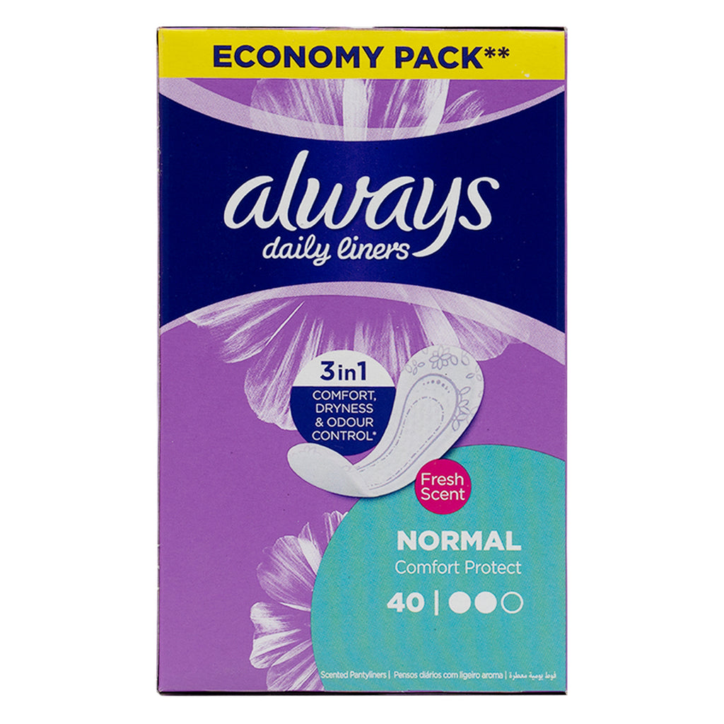 Always Daily Liners Normal 40pcs - Fresh Scent - 2502