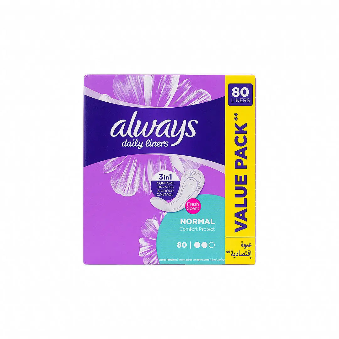 52218-Always Daily Liners Normal 80 Pcs