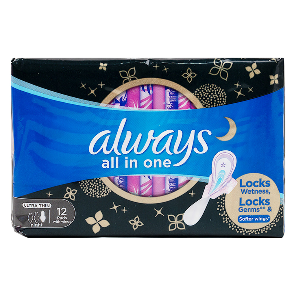 Always All In One 12Pads Ultra Thin Night - 1468