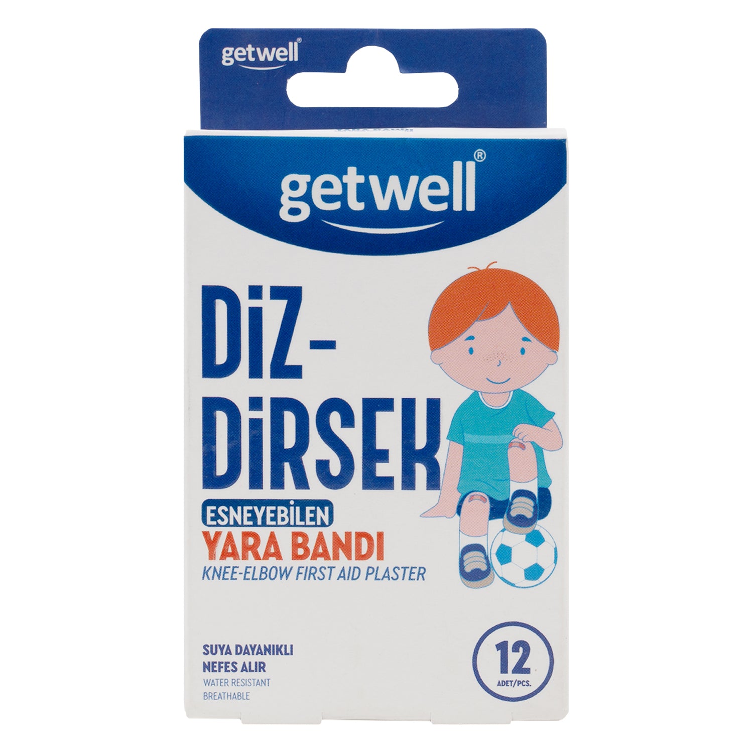 Getwell Diz-Dirsek Yara Bandi First Aid Plaster 12Pcs