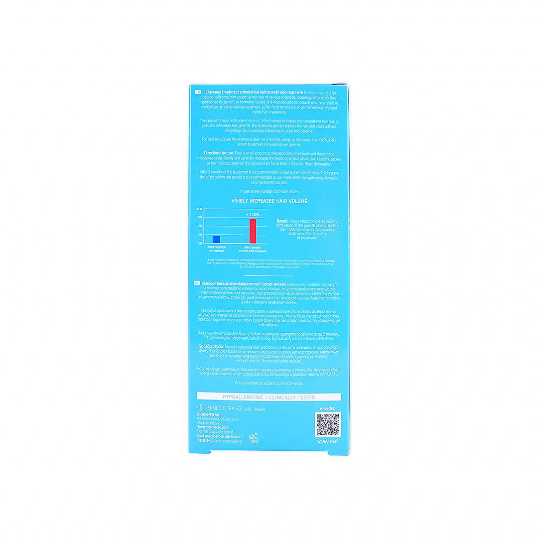 dermedic capilarte shampoo treatment hair growth 300ml