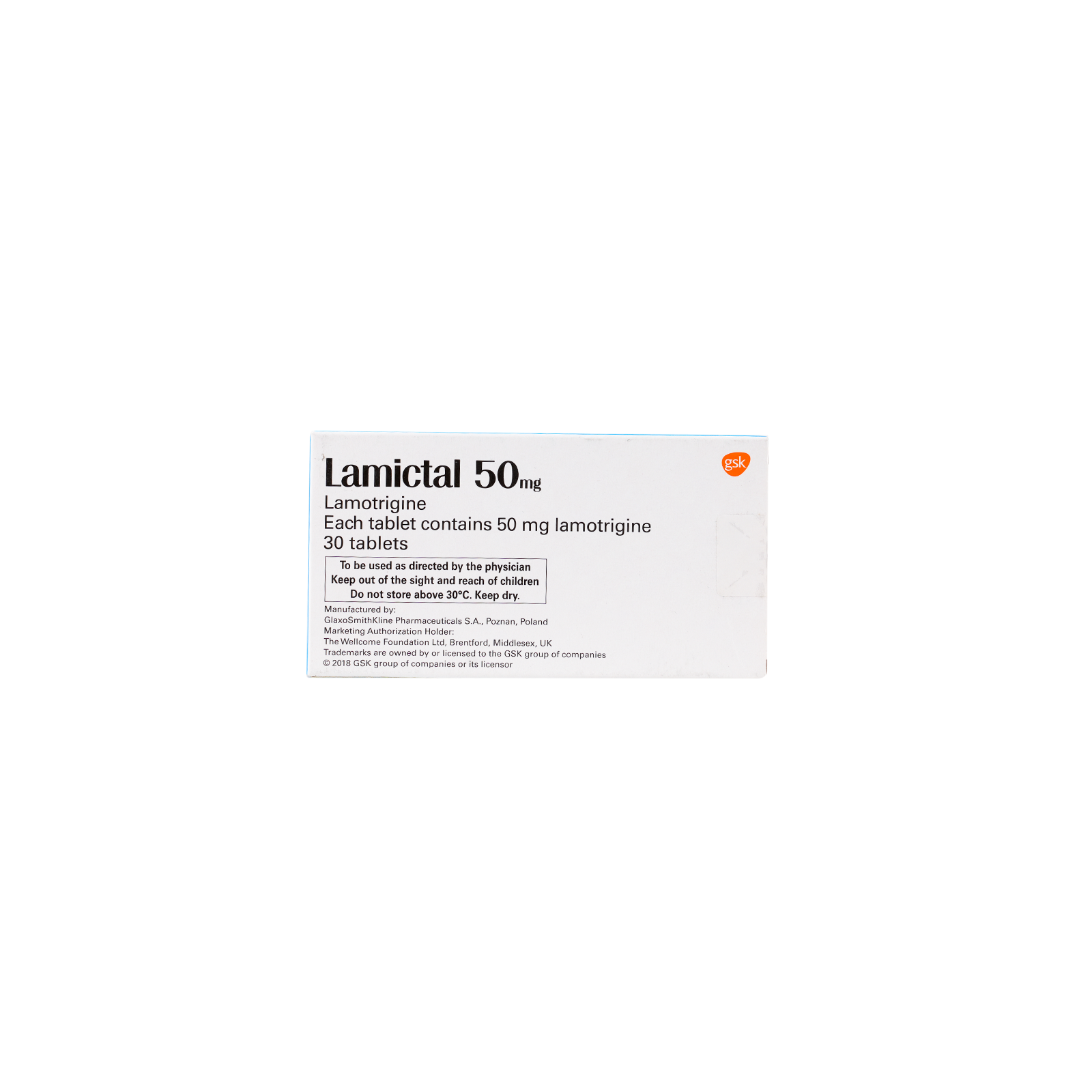 Lamictal 50mg 30 Tablets