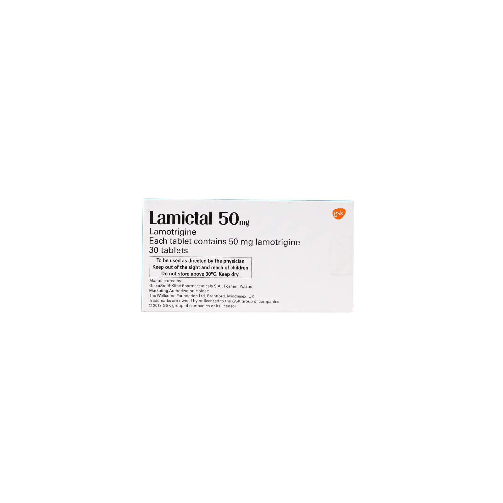 Lamictal 50mg 30 Tablets