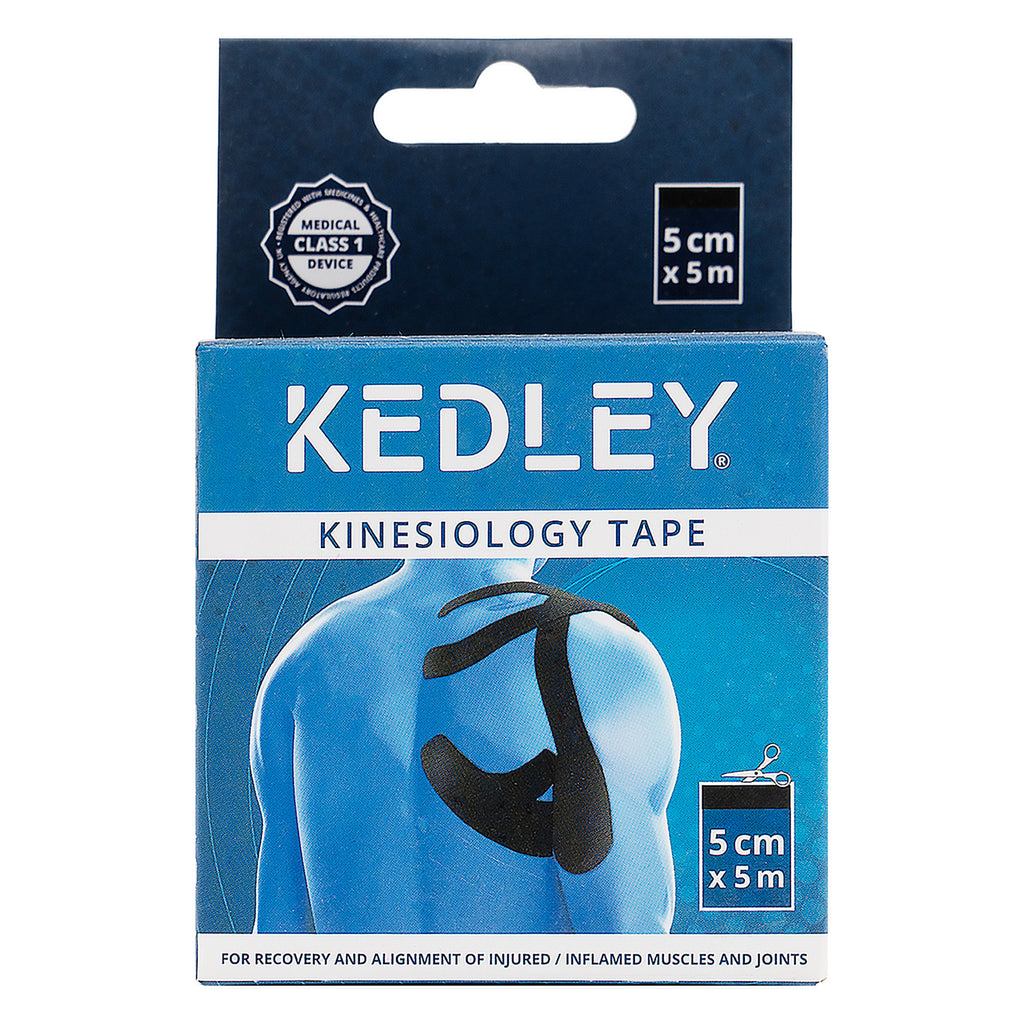Kedley Kinesiology Tape 5cmX5m - Black - 8330