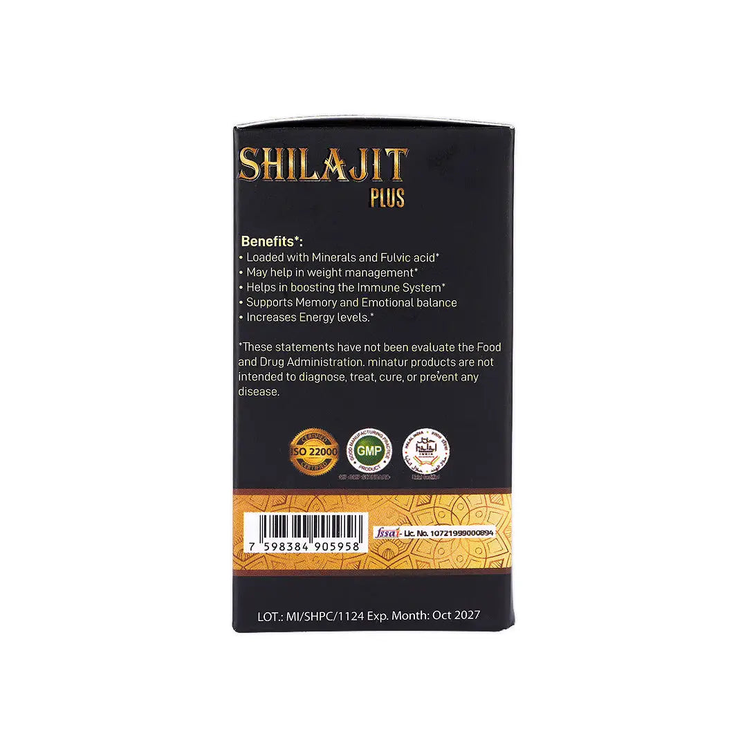 52385-Shilajit Plus 60 Veg Capsules +6