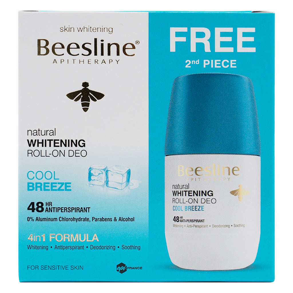 Beesline Whitening Roll-On Deo 48H Cool Breeze 50ml(1+1)