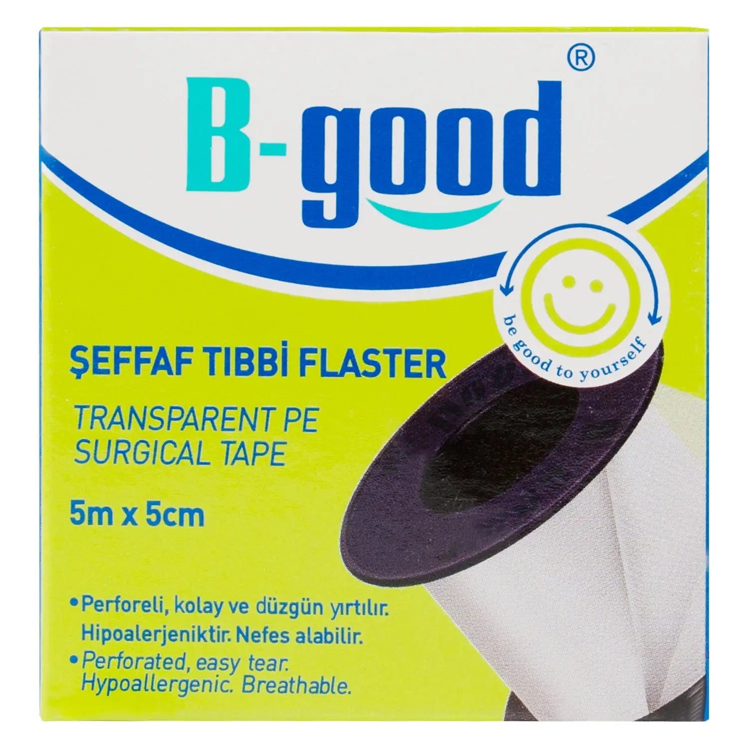 B-Good Transparent Pe Surgical Tape 5mX5cm