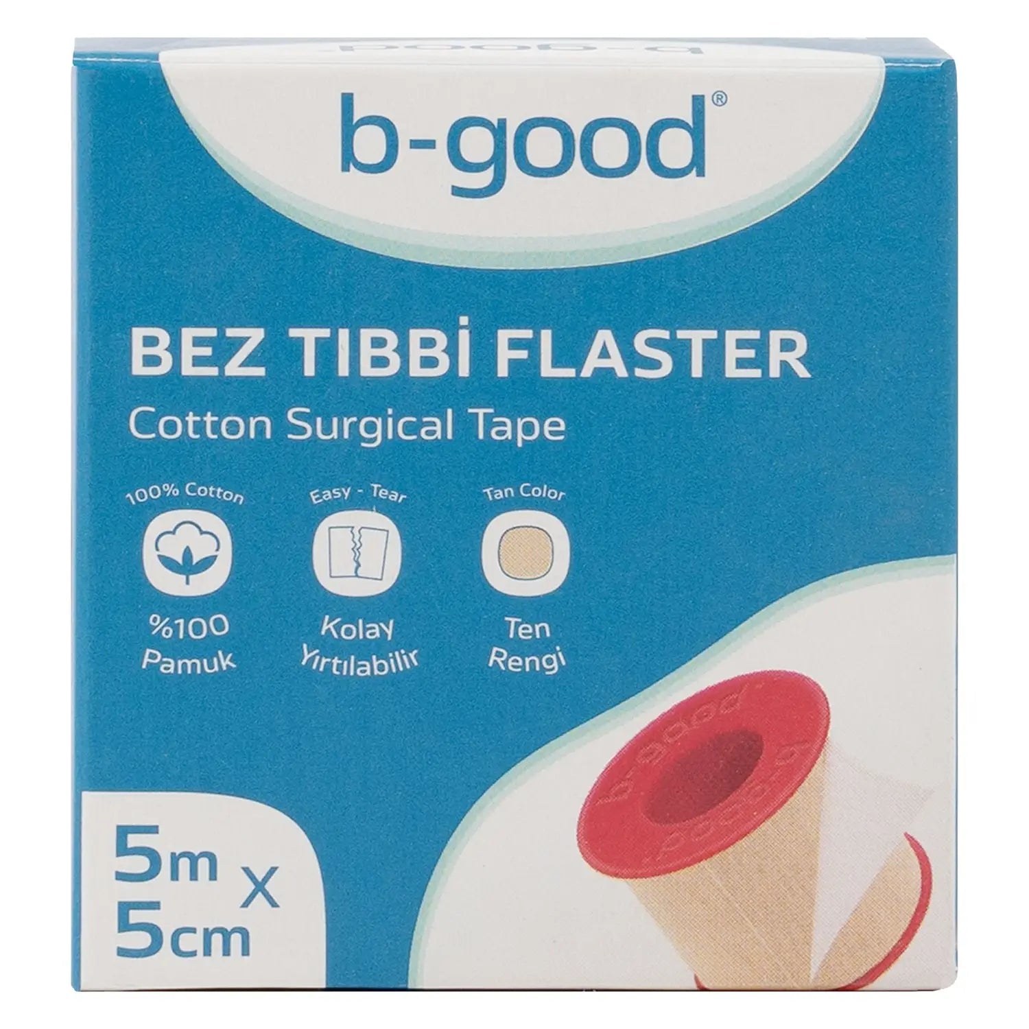 B-Good Cotton Surgical Tape 5mX5cm