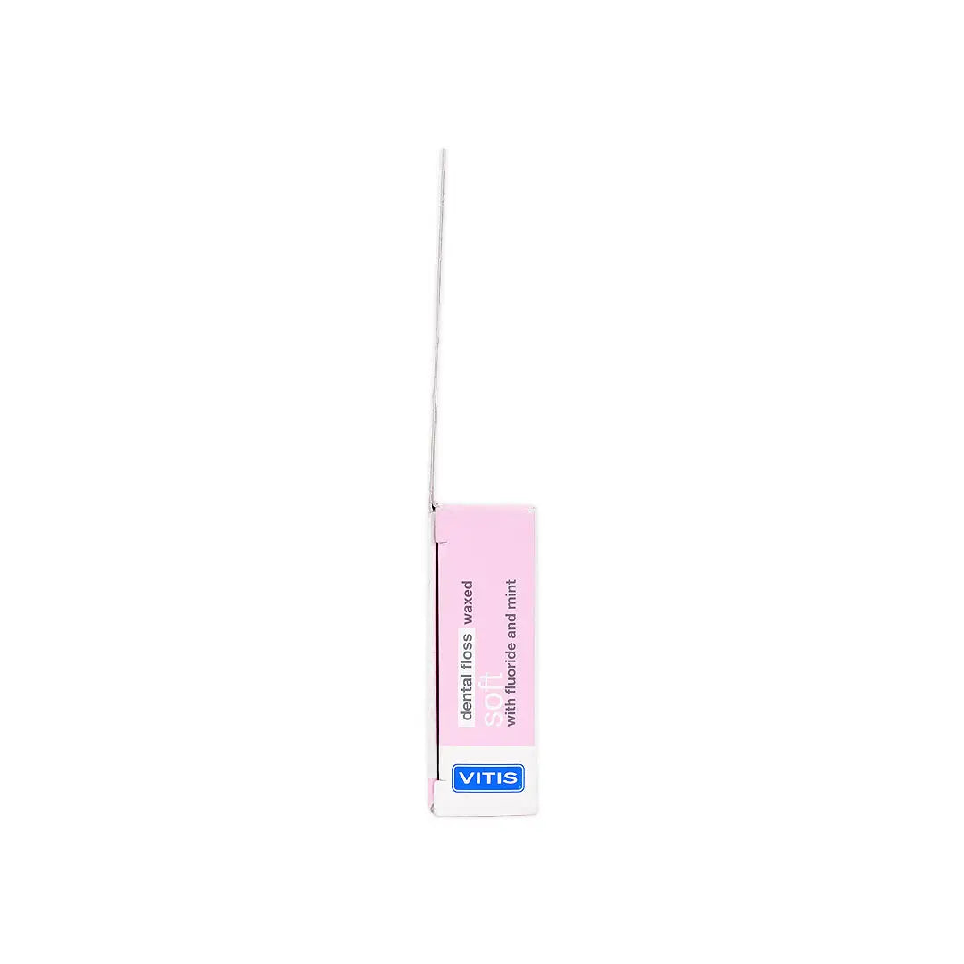 vitis soft dental floss waxed 50m pink