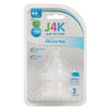 J4K Wide Neck Silicone Teat 3-6 Months 2Pcs - Medium