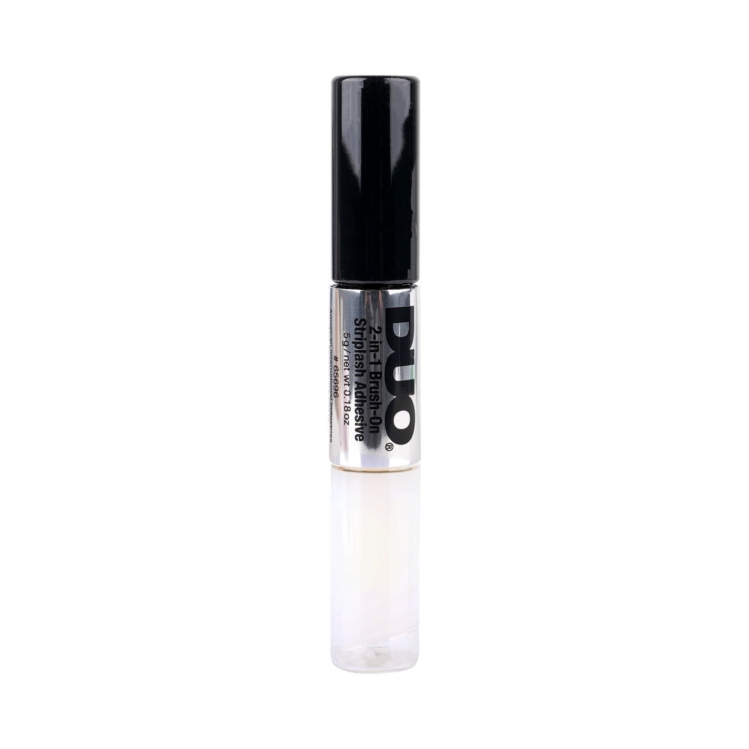 52485-Duo 2-In-1 Brush-On Striplash Adhesive, Dark Tone &amp; Clear 5g +1