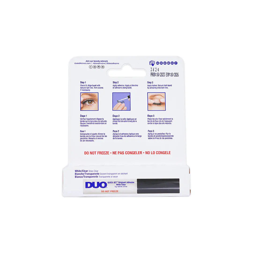 52487-Duo Quick-Set Striplash Adhesive, Clear 5gm +4