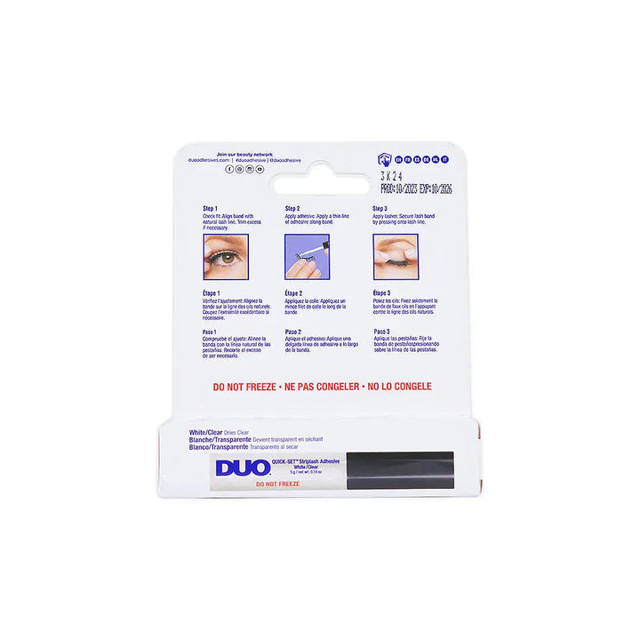 52487-Duo Quick-Set Striplash Adhesive, Clear 5gm +4