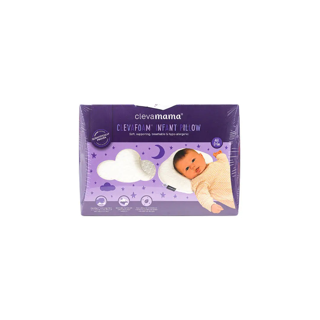 52508-Clevamama Clevafoam Infant Pillow - Age 0-6m