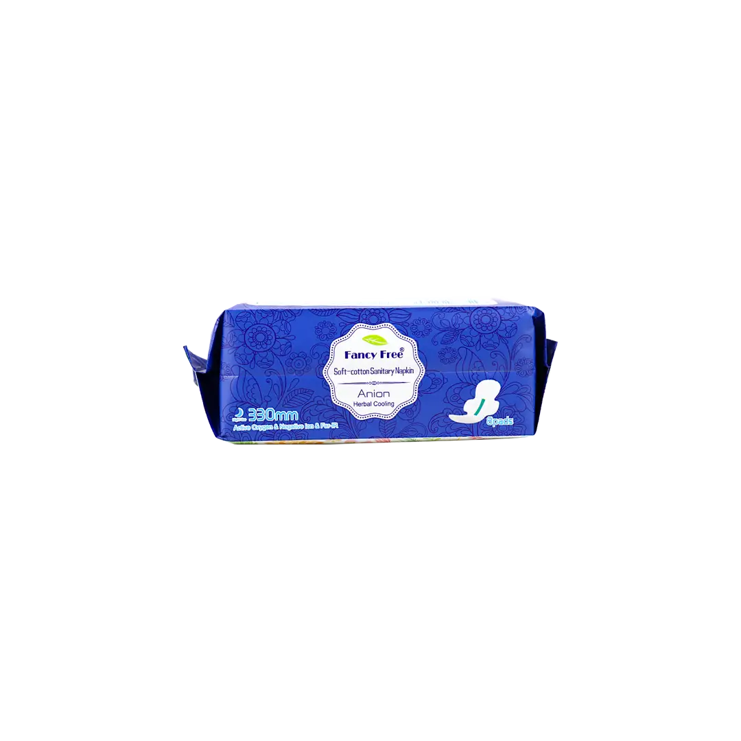 52519-Fancy Free Soft-Cotton Sanitary Napkin 330mm - 8Pads +1