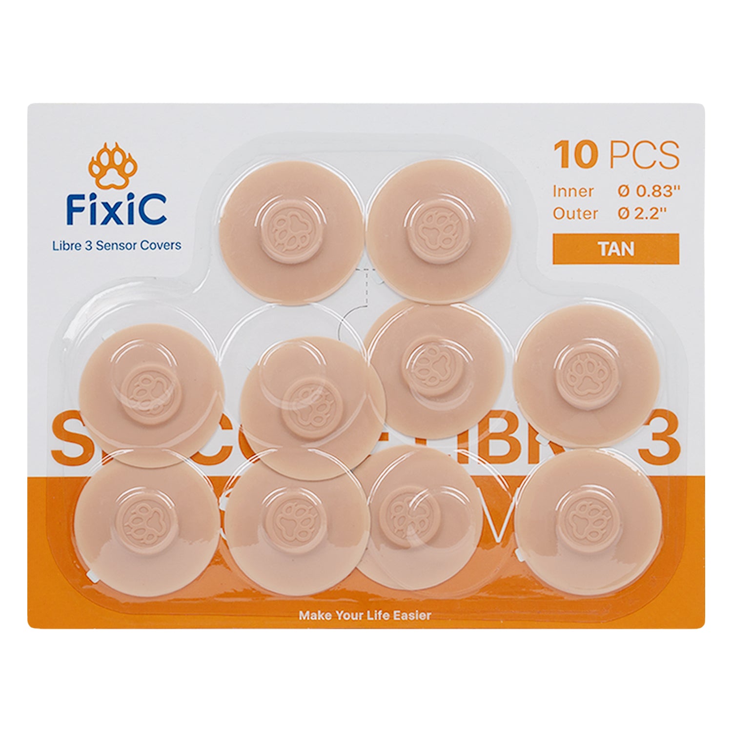 Fixic Silicone Libre 3 Sensor Covers 10 Pcs