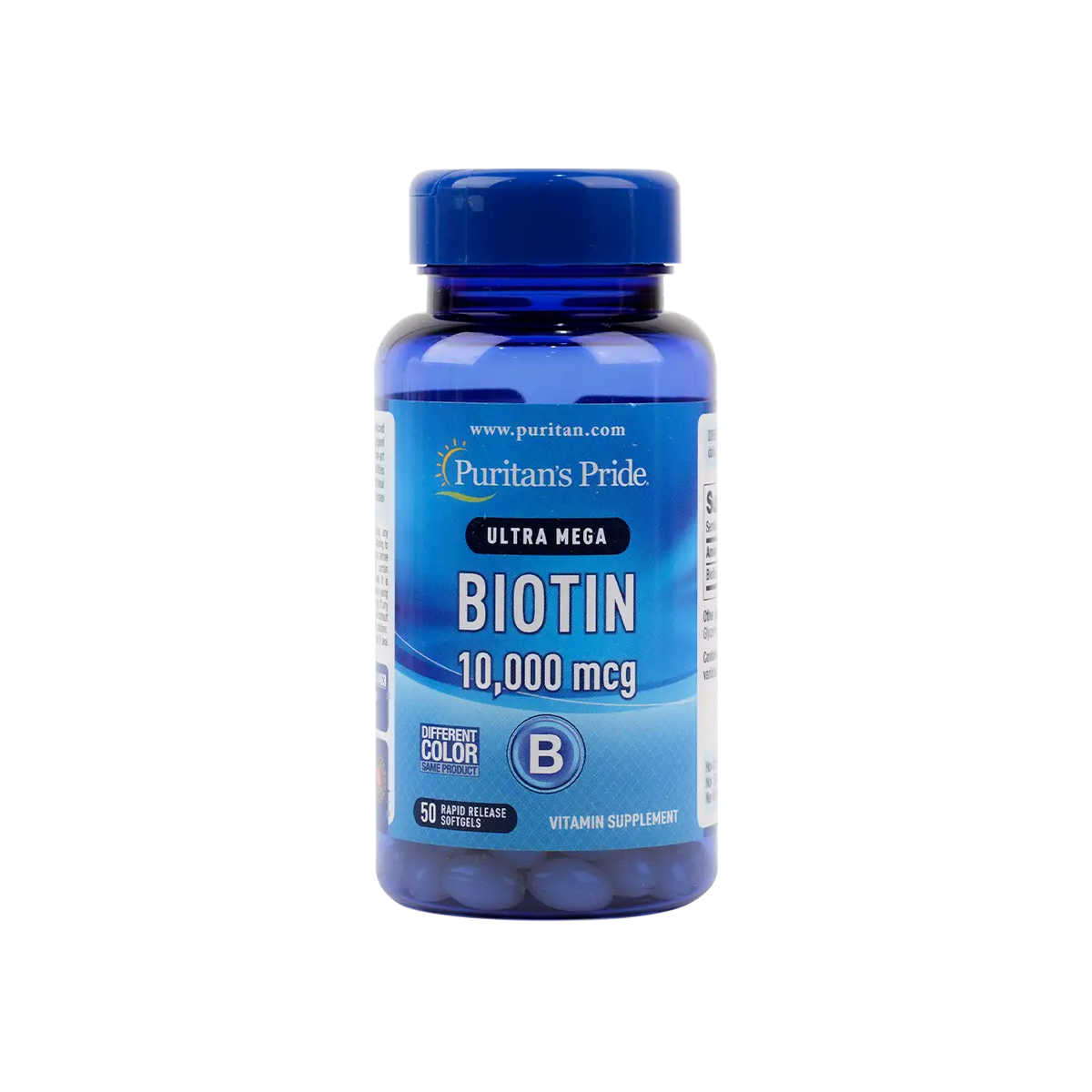 52547-Puritans Pride Ultra Mega BIotin 10000 Mcg 50 Softgels