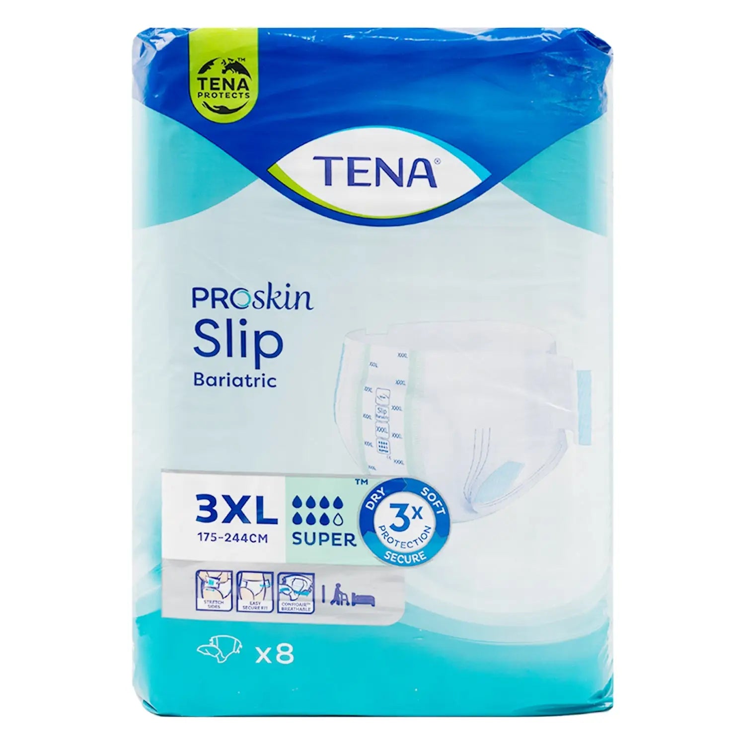 Tena Proskin Slip Super 3XL 8Pcs