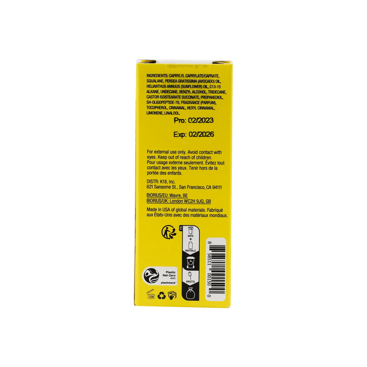 52552-K18 Molecular Repair Hair Oil 30ml +5