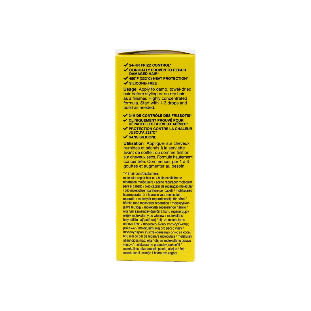 52552-K18 Molecular Repair Hair Oil 30ml +3