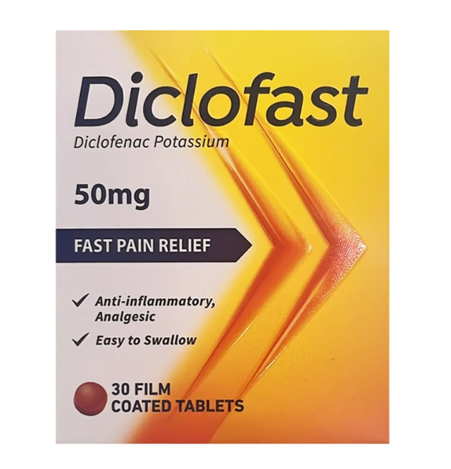Diclofast 50mg 30 Tablets