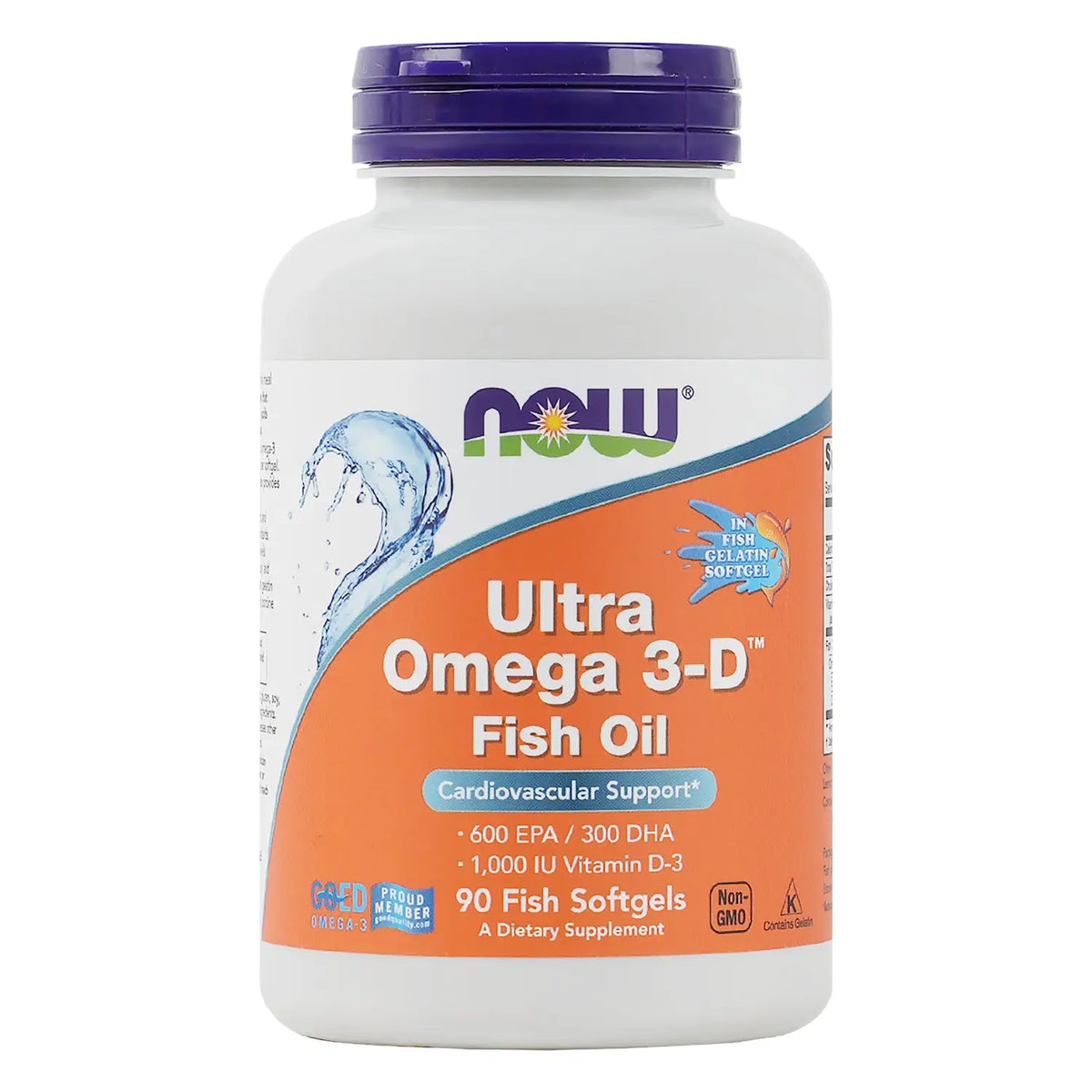 52776-NOW Ultra Omega 3-D Fish Oil 90 Softgels