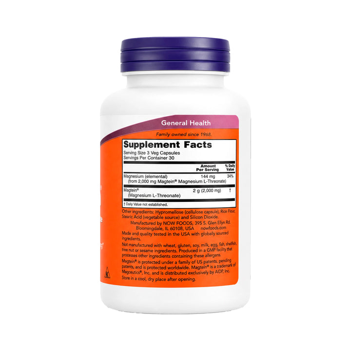 52777-Now Magtein 90 Veg Capsules +2