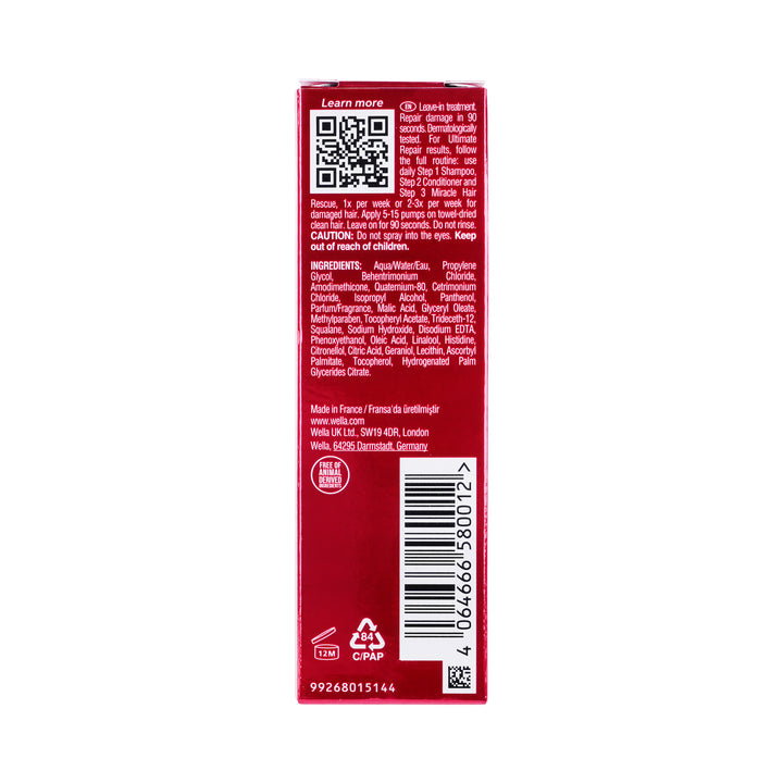 52802-Wella Ultimate Repair Miracle Hair Rescue 30ml +5