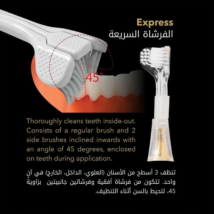 52815-Arta Express Ultrasonic Toothbrush 3x Heads +3