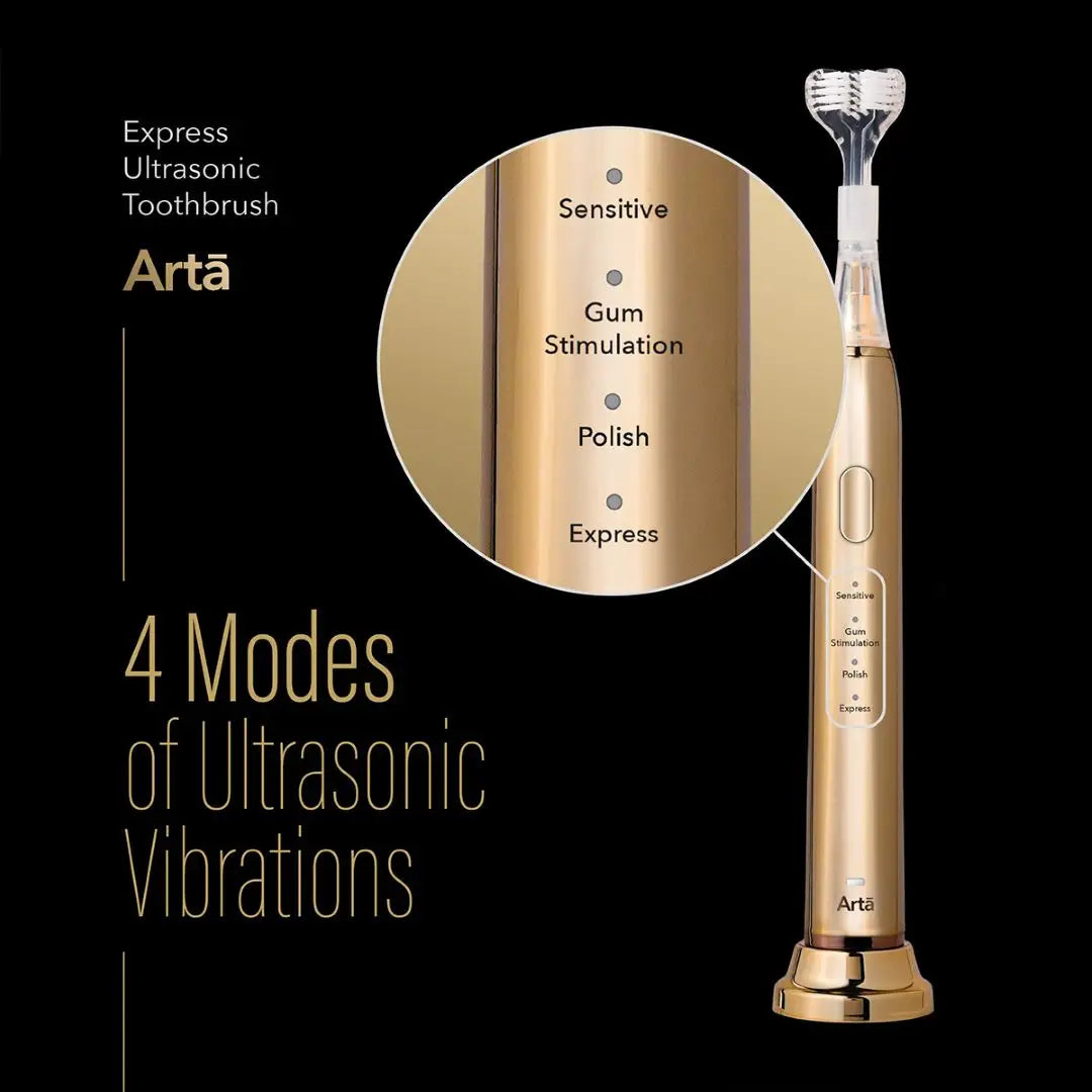52815-Arta Express Ultrasonic Toothbrush 3x Heads +4