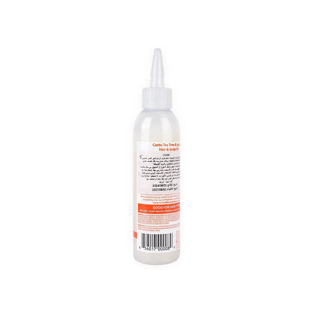 52819-Cantu Tea Tree &amp; Jojoba Hair &amp; Scalp Oil 180ml +2