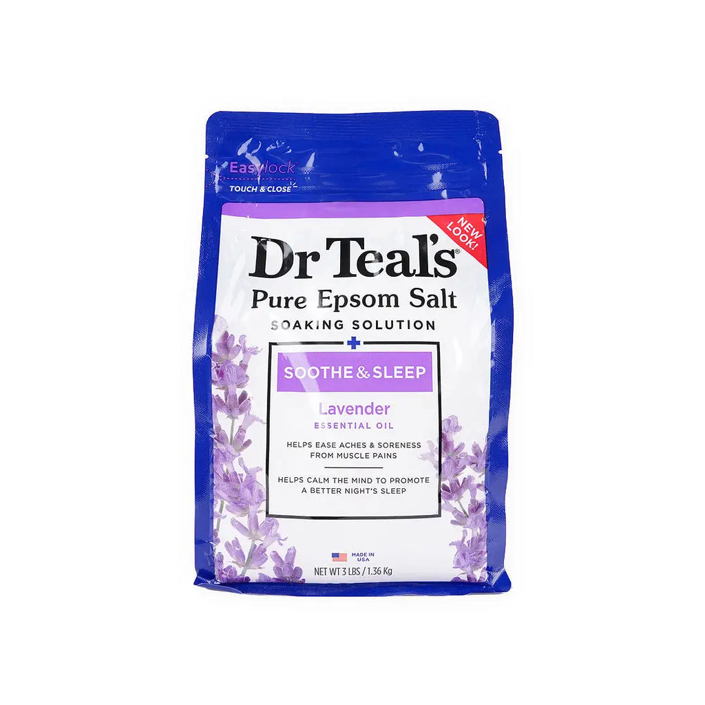 Dr Teals Pure Epsom Salt Soaking Solution 1.36Kg - Lavender