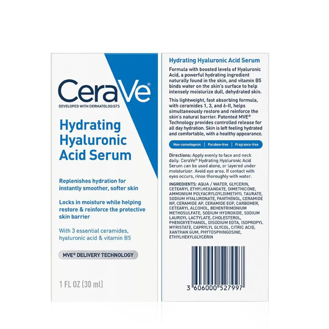 52830-Cerave Hydrating Hyaluronic Acid Serum 30ml +2