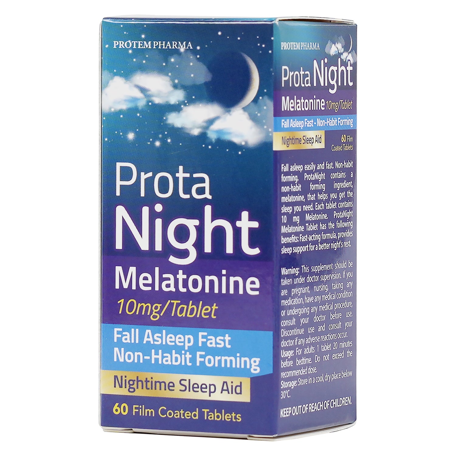 Protem Pharma Prota Night Melatonine 10mg 60 Tablets