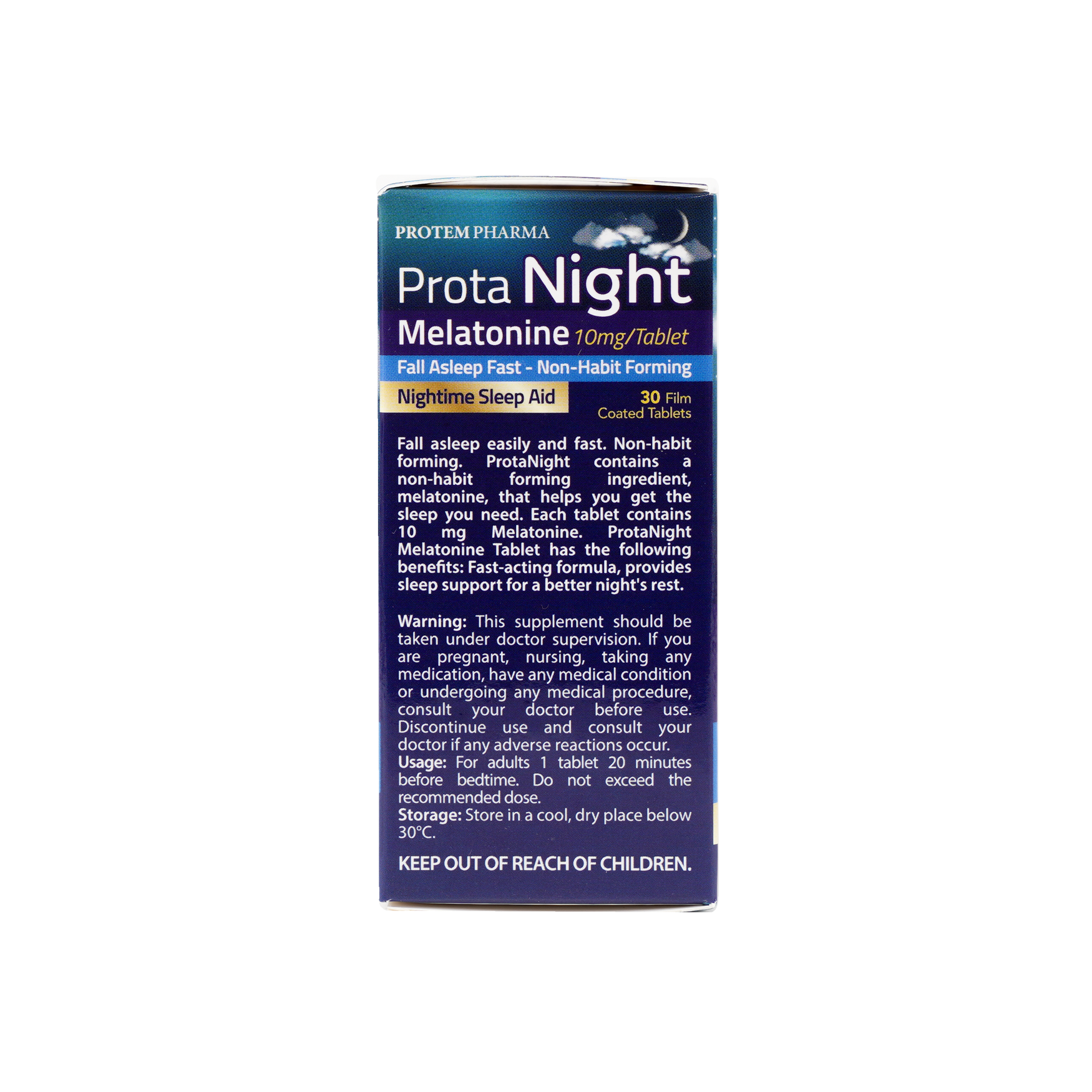 Protem Pharma Prota Night Melatonine 10mg 30 Tablets