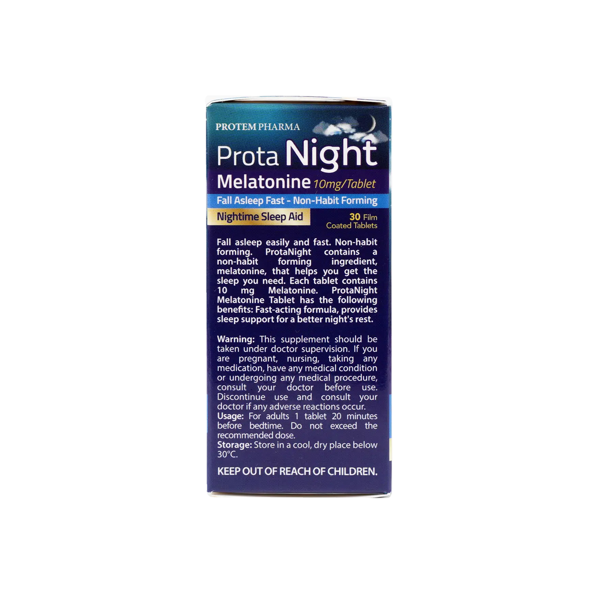 52833-Protem Pharma Prota Night Melatonine 10mg 30 Tablets +1