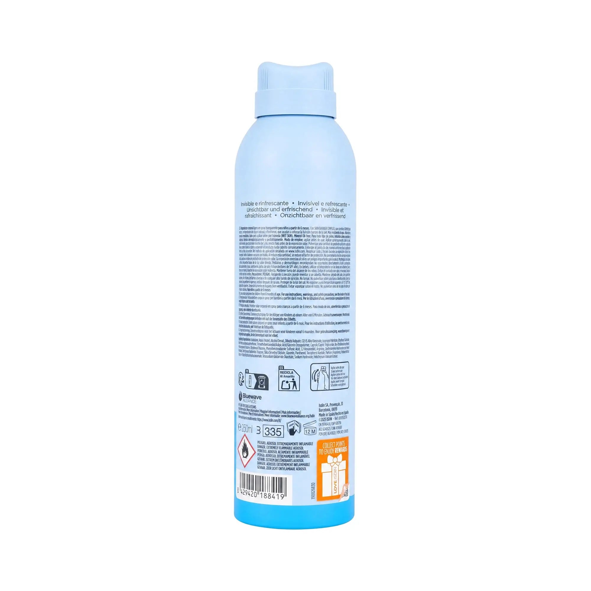 52845-ISDIN Fotoprotector Pediatrics Transparent Spray SPF50 250ml +2