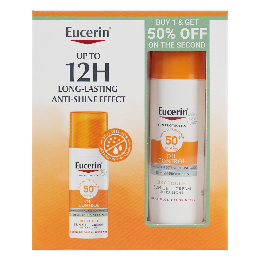 Eucerin Oil Control Spf50+ Sun Gel-Cream 50ml  Offer Kit